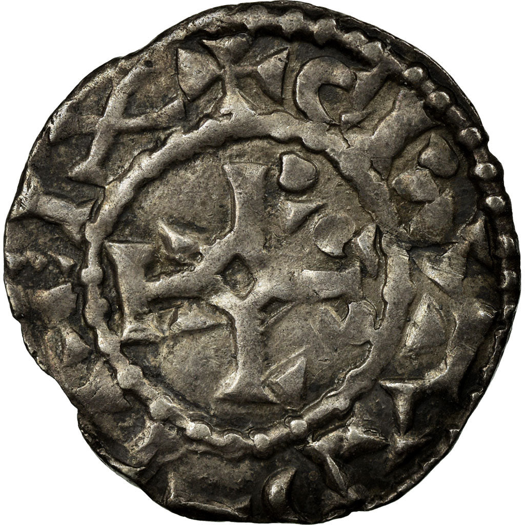 Coin, France, Charles le Chauve, Denier, 864-875, Sens, EF(40-45), Silver