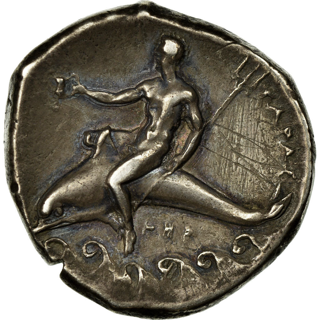 Coin, Calabria, Stater, 333-330 BC, Tarentum, graded, NGC, XF, 5/5-2/5