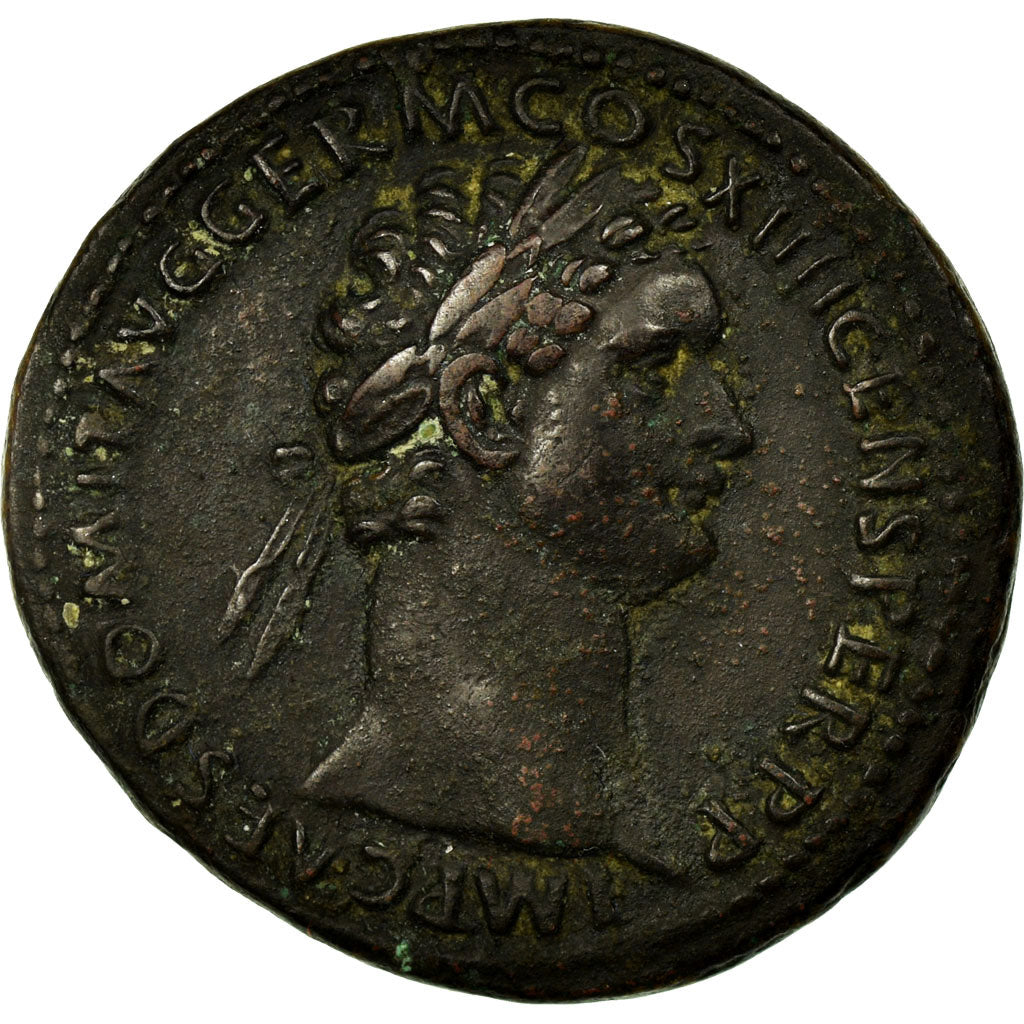 Coin, Domitian, As, 88-89, Rome, AU(50-53), Copper, RIC:650