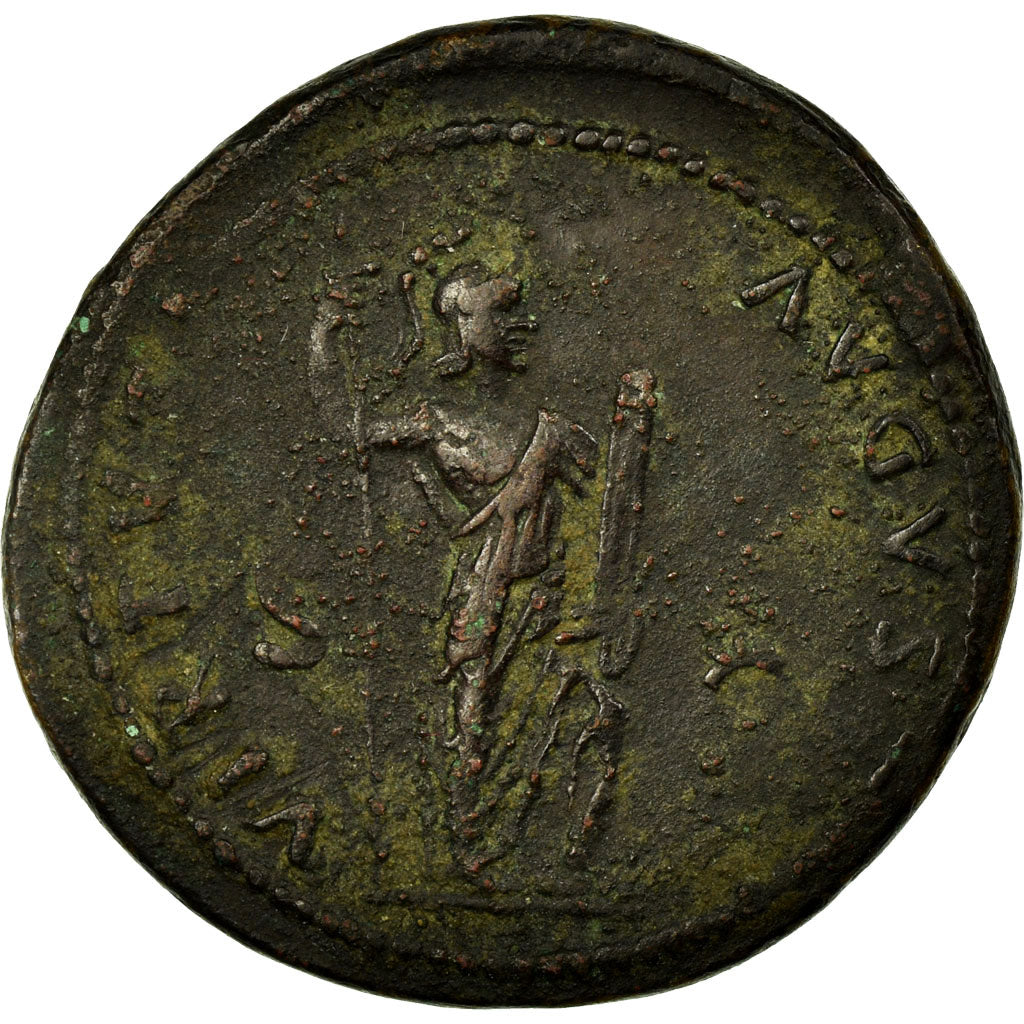 Coin, Domitian, As, 88-89, Rome, AU(50-53), Copper, RIC:650