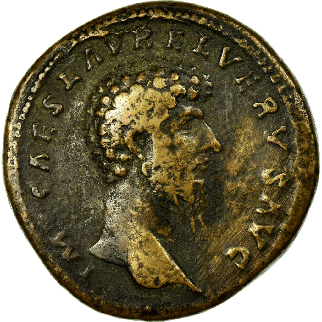 Coin, Lucius Verus, Sestertius, 162, Rome, VF(30-35), Copper, RIC:1308