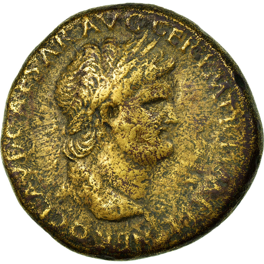 Münze, Nero, Sesterz, 65, Lyons, SS, Bronze, RIC:438