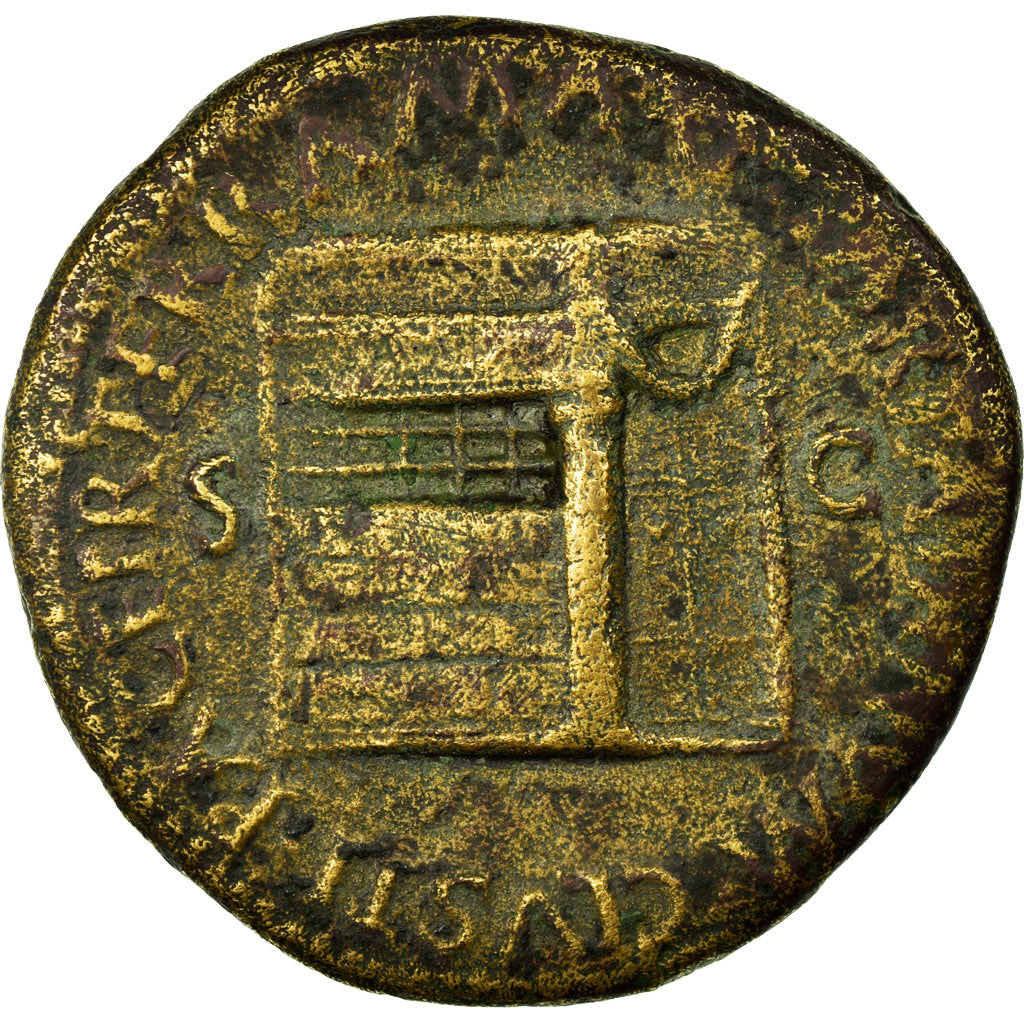 Münze, Nero, Sesterz, 65, Lyons, SS, Bronze, RIC:438