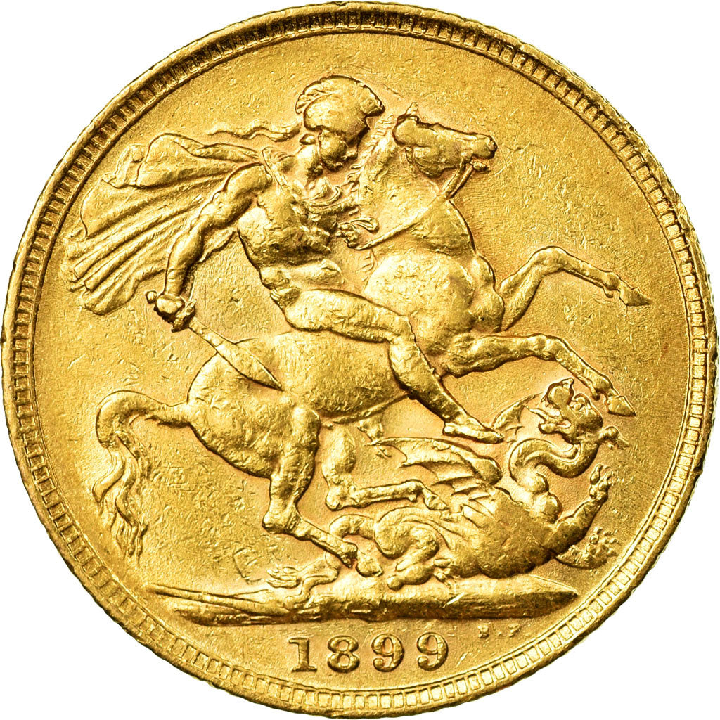 Münze, Großbritannien, Victoria, Sovereign, 1899, London, SS, Gold, KM:785