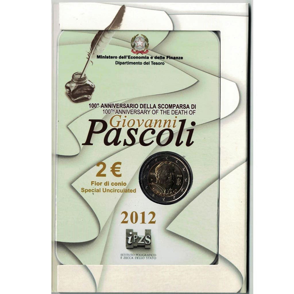 Italy, 2 Euro, 2012, Bi-Metallic, KM:355
