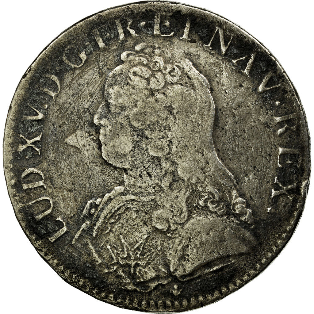 Munten, Frankrijk, Louis XV, Écu aux branches d'olivier, Ecu, 1728, Bordeaux