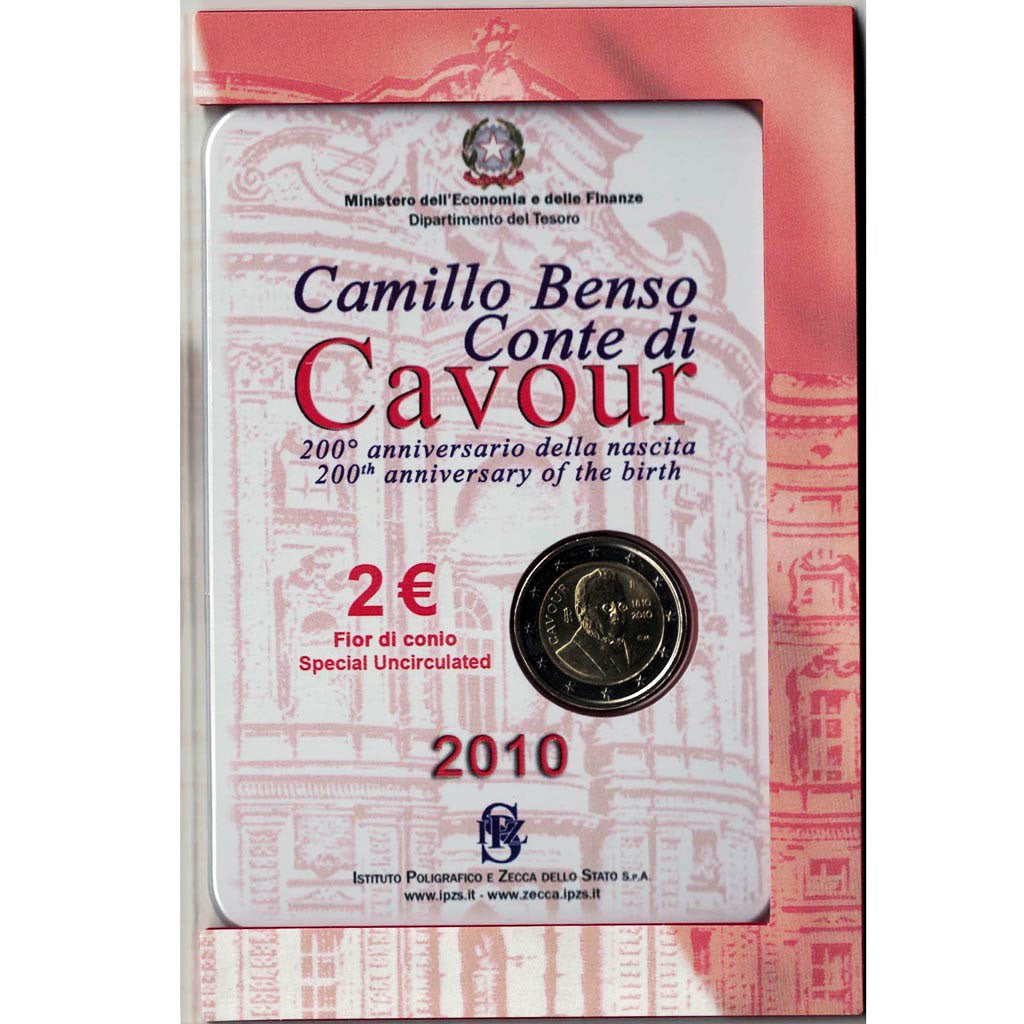 Italy, 2 Euro, 2010, Bi-Metallic, KM:328