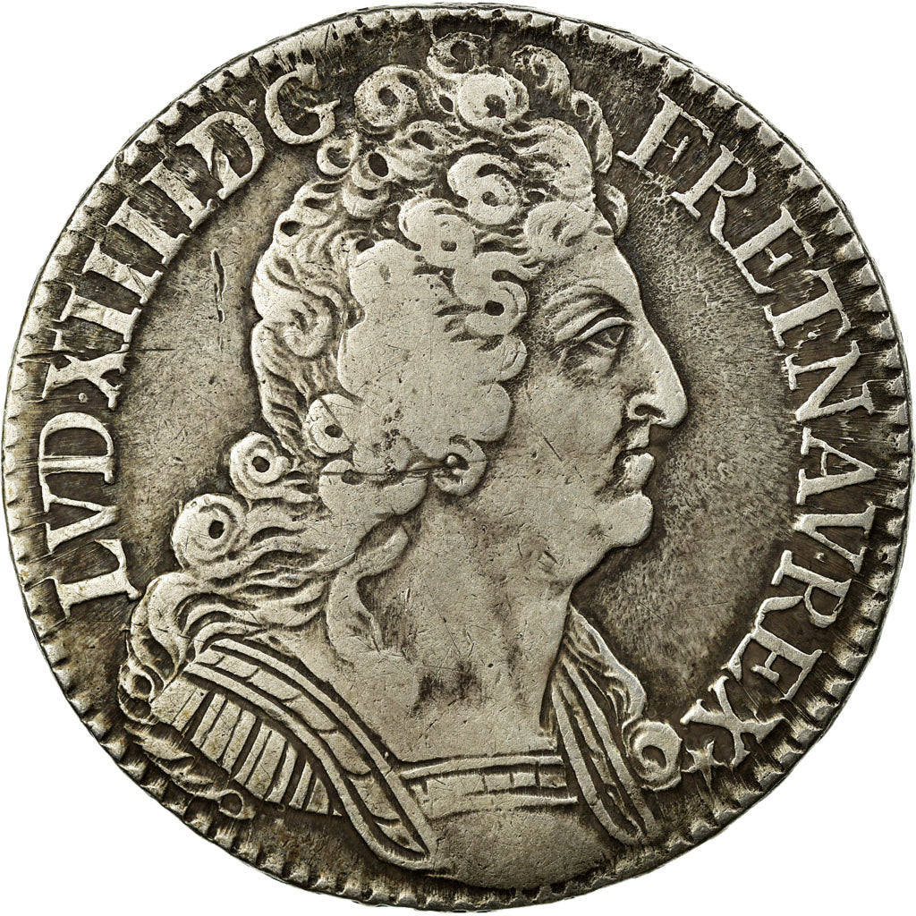 Coin, France, Louis XIV, 1/2 Écu aux 3 couronnes, 1710, Paris