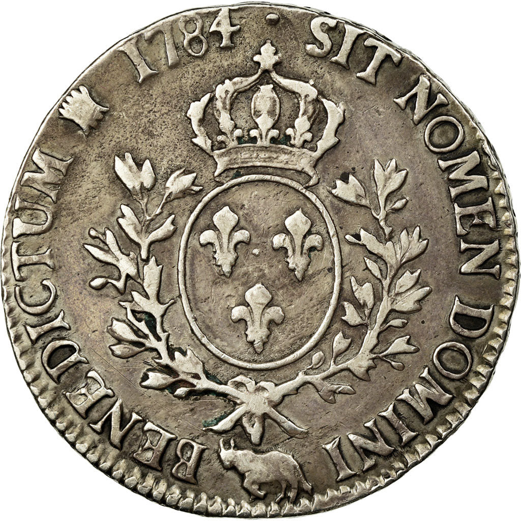 Münze, Frankreich, Louis XVI, Écu de Béarn aux branches d'olivier, Ecu, 1784