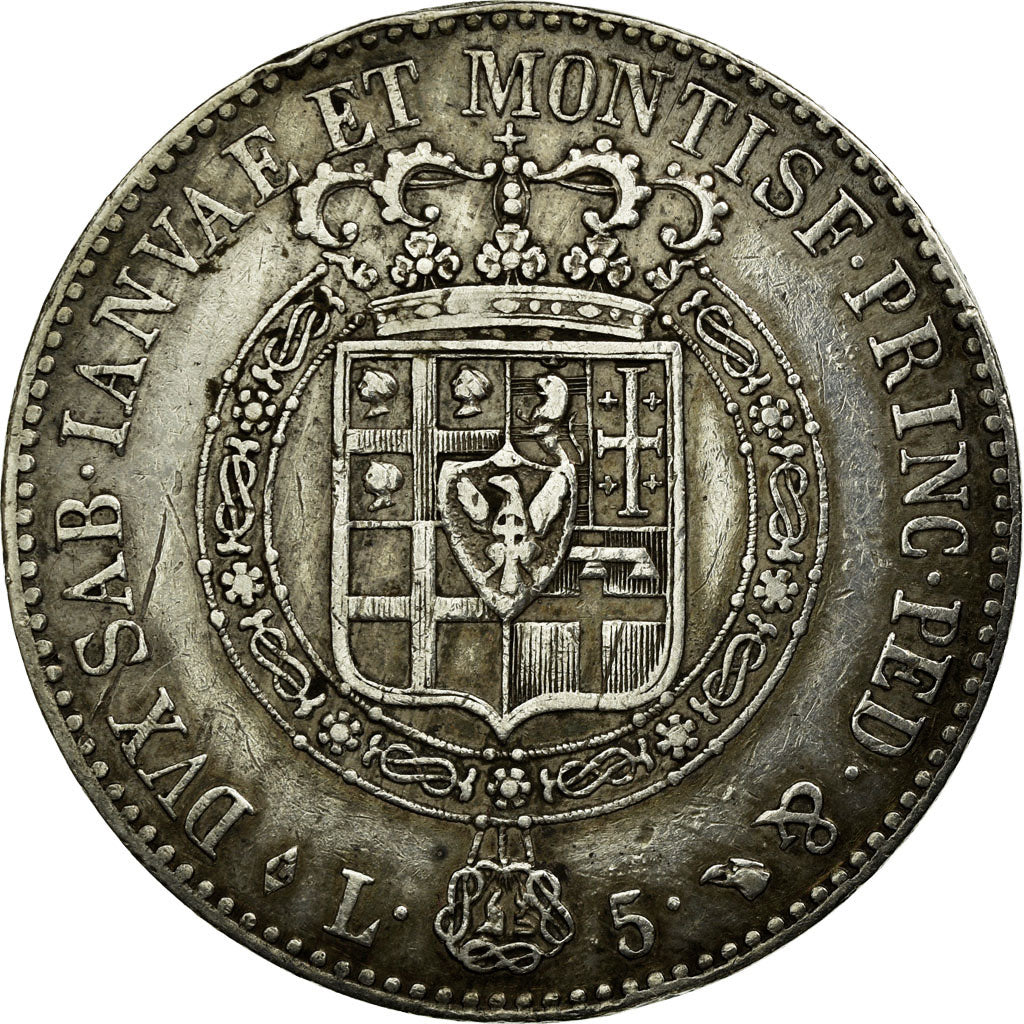 Coin, ITALIAN STATES, SARDINIA, Vittorio Emanuele I, 5 Lire, 1820, Torino