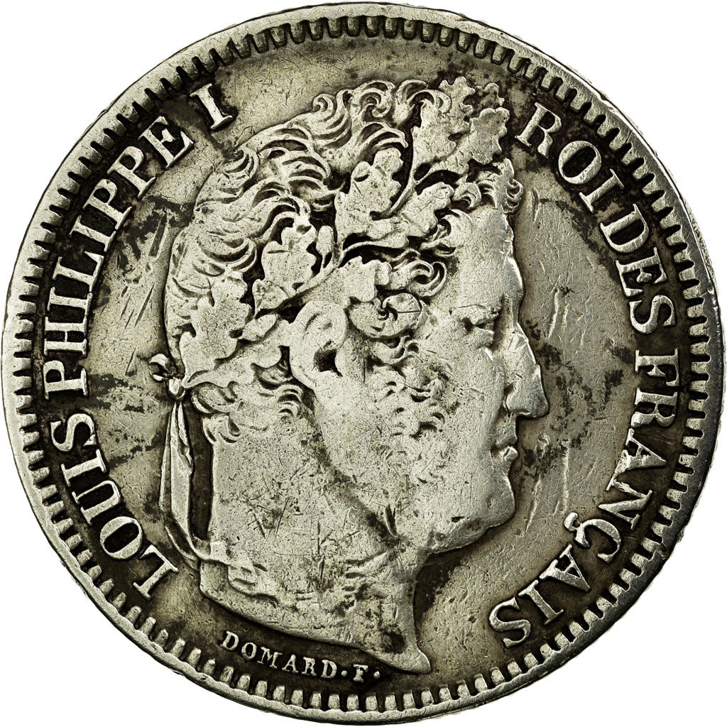Moneta, Francia, Louis-Philippe, 2 Francs, 1845, Lille, MB, Argento, KM:743.13
