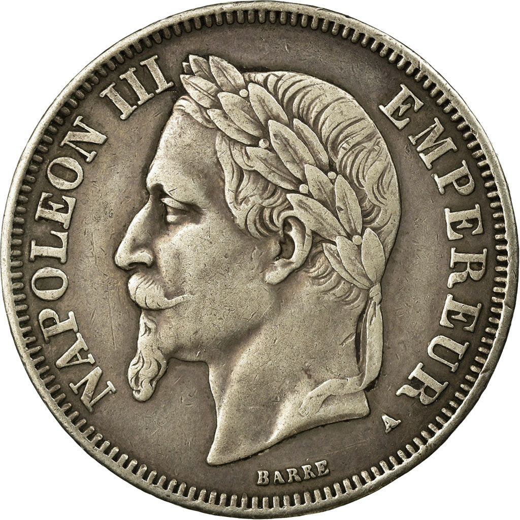Moneta, Francia, Napoleon III, Napoléon III, 2 Francs, 1867, Paris, BB