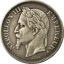 Moneta, Francia, Napoleon III, Napoléon III, 2 Francs, 1867, Paris, BB