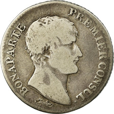 Moneda, Francia, Napoléon I, Franc, An 12, Paris, BC, Plata, KM:649.1