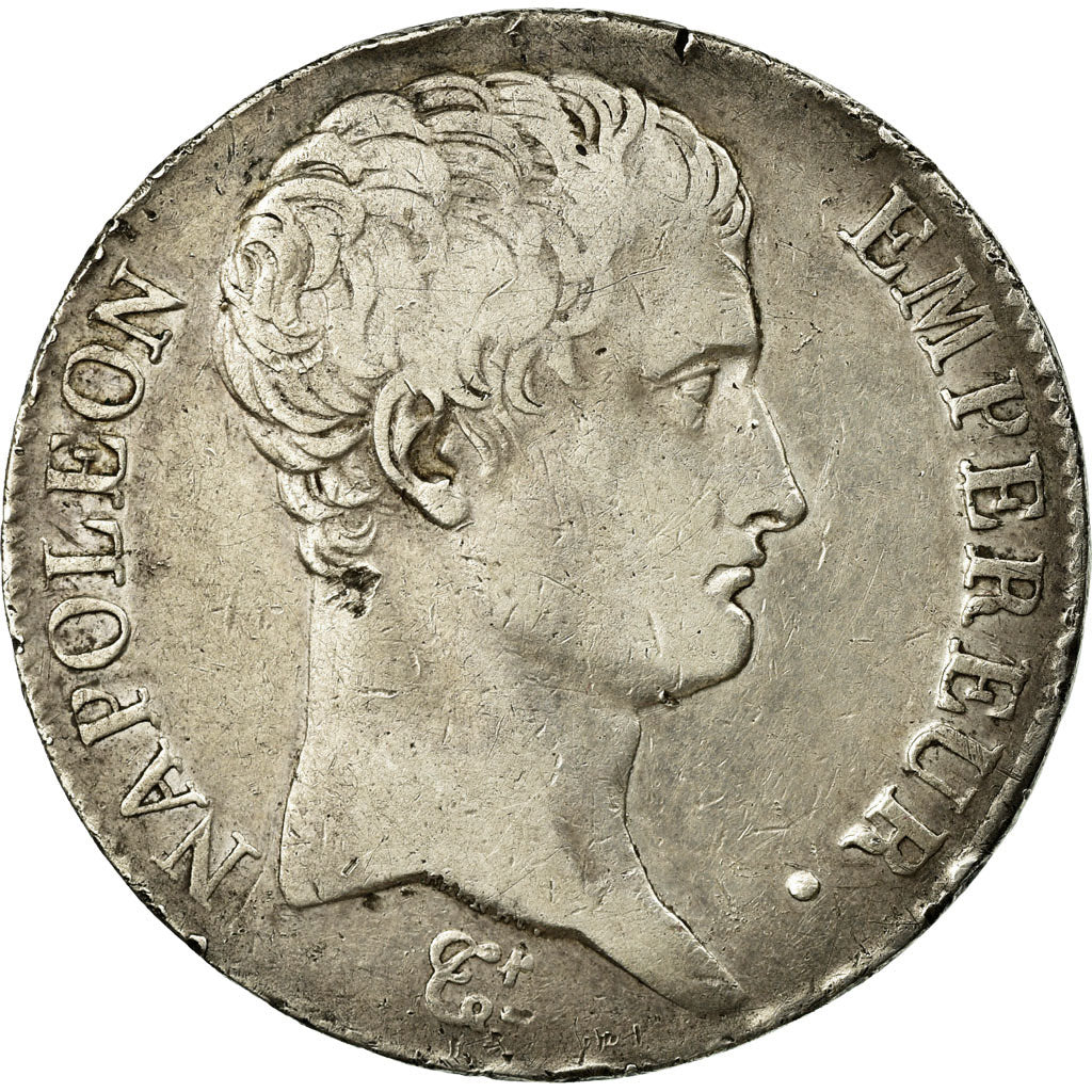 Moneda, Francia, Napoléon I, 5 Francs, AN 13, Paris, BC+, Plata, KM:662.1