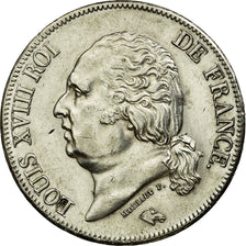 Munten, Frankrijk, Louis XVIII, Louis XVIII, 5 Francs, 1823, Paris, ZF+, Zilver