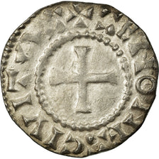 Moneda, Francia, Charles le Chauve, Denier, 864-875, Sens, MBC, Plata