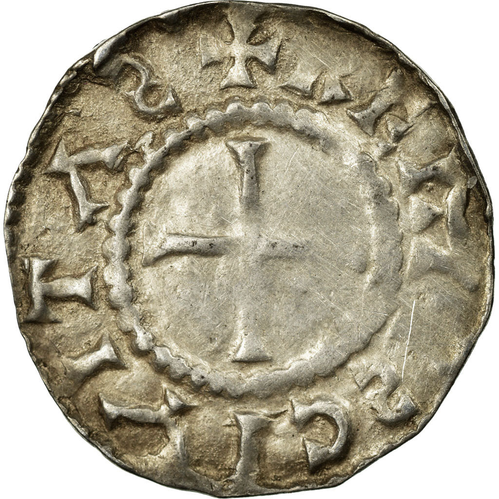 Coin, France, Charles le Chauve, Denier, 864-875, Reims, VF(30-35), Silver