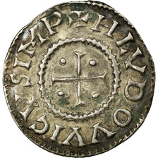 Moneta, Francia, Louis le Pieux, Denier, 822-840, SPL-, Argento, Prou:1016 var.