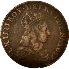 Munten, Frankrijk, Louis XIV, Liard de France au buste juvénile, deuxième