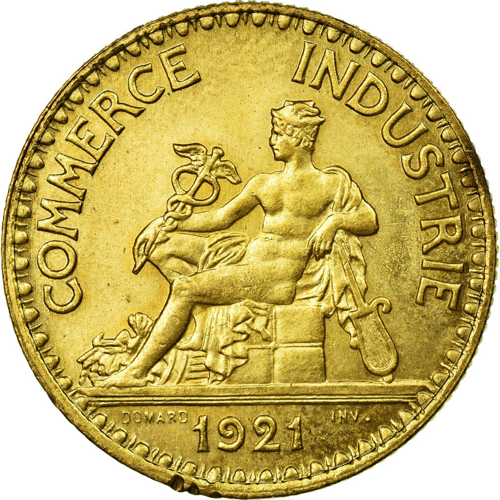 Moneta, Francja, Chambre de commerce, 2 Francs, 1921, Paris, MS(60-62)