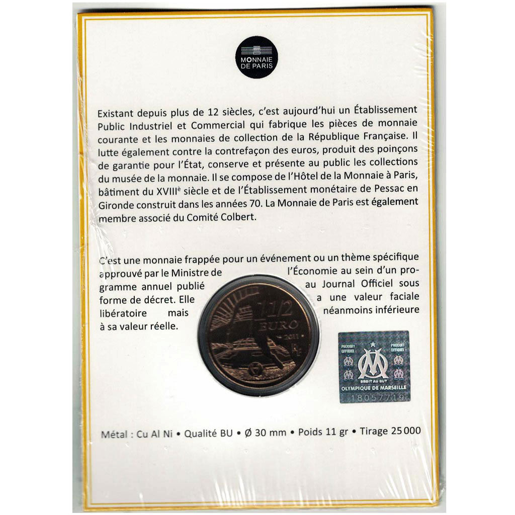 France, 1-1/2 Euro, 2011, Aluminum-Bronze, KM:1754