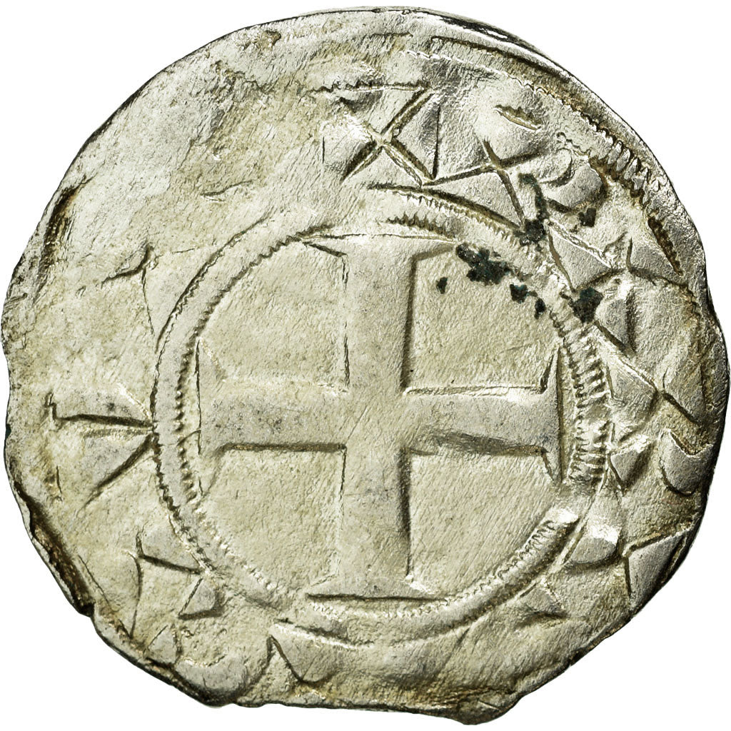 Moneta, Francia, Louis VII, Denier Parisis, Paris, BB, Argento, Duplessy:146