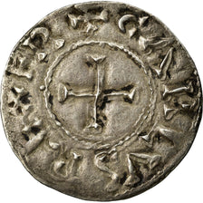 Monnaie, France, Charles le Chauve, Denier, 840-855, Toulouse, TTB, Argent