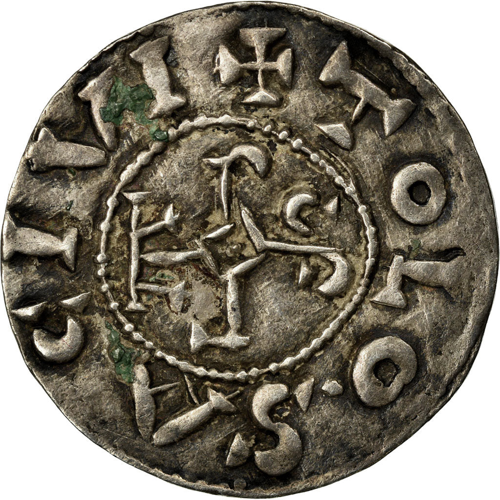Münze, Frankreich, Charles le Chauve, Denier, 840-855, Toulouse, SS, Silber