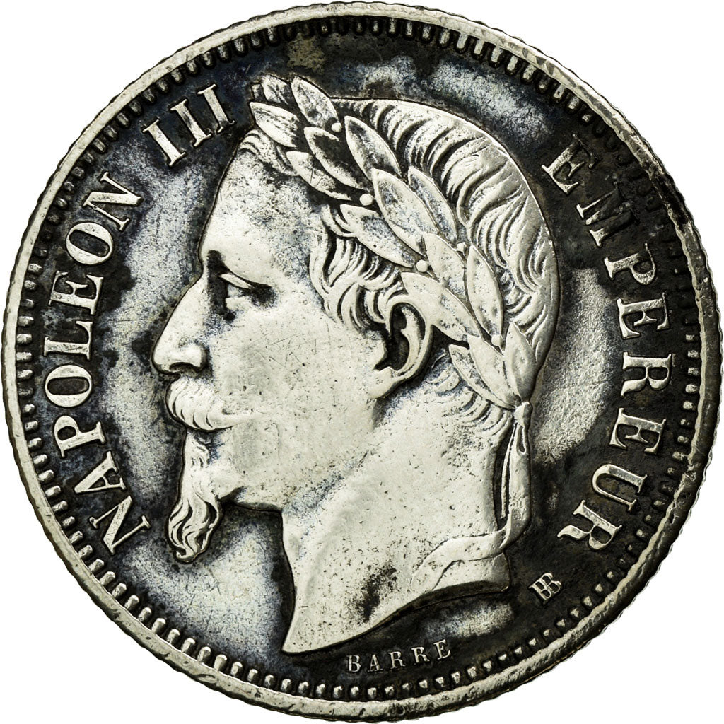 Moneta, Francia, Napoleon III, Napoléon III, Franc, 1868, Strasbourg, BB