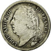 Moneda, Francia, Louis XVIII, Louis XVIII, 1/2 Franc, 1822, Paris, BC, Plata