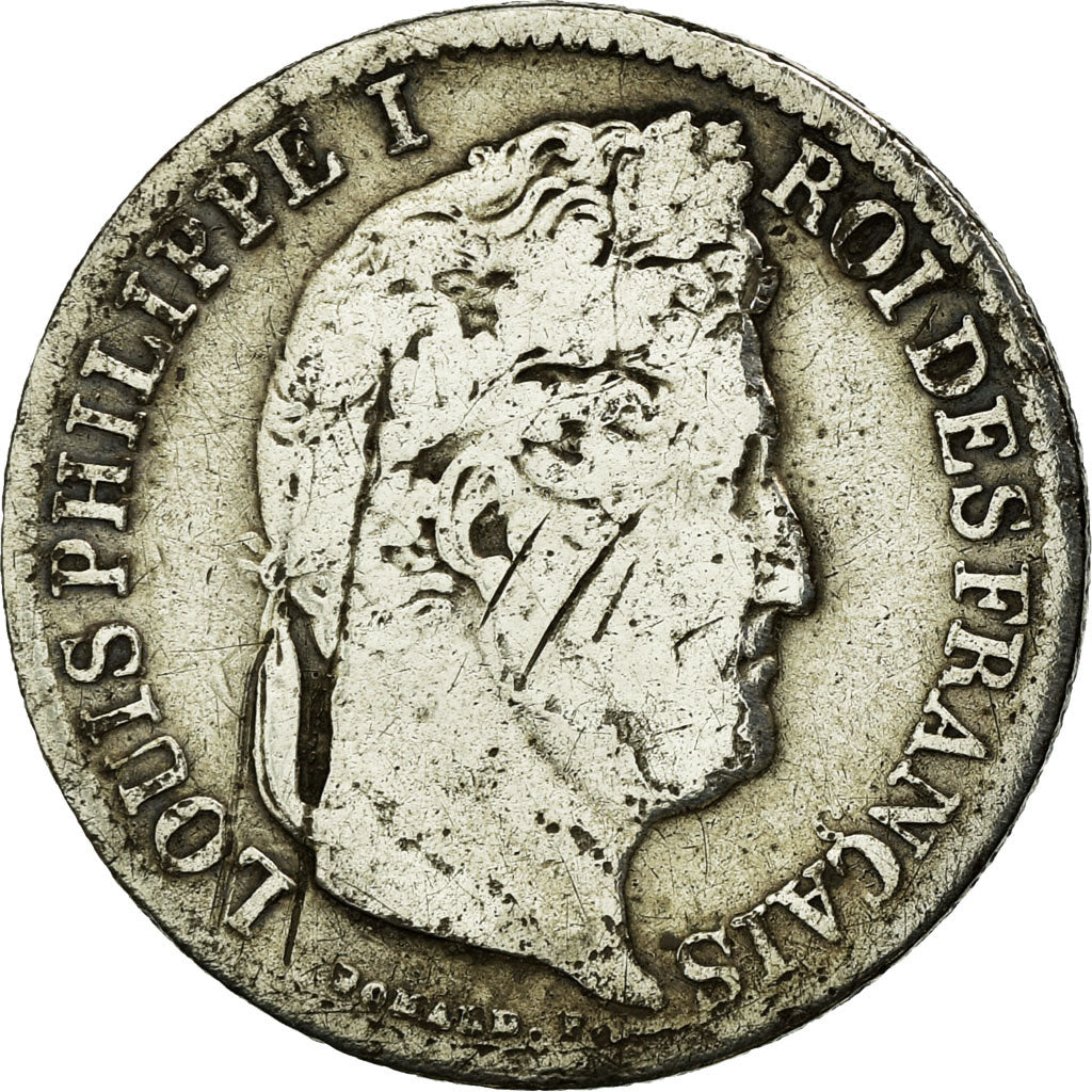 Coin, France, Louis-Philippe, 1/2 Franc, 1834, Paris, VG(8-10), Silver