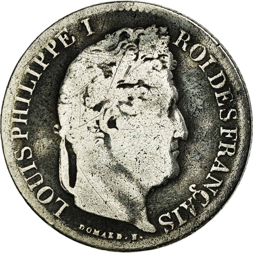 Münze, Frankreich, Louis-Philippe, 1/2 Franc, 1836, Paris, SGE, Silber