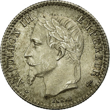 Coin, France, Napoleon III, 50 Centimes, 1864, Paris, AU(55-58), Silver