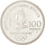 Moneda, Francia, 100 Francs, 1990, FDC, Plata, KM:983