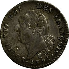 Moneta, Francia, Louis XVI, 15 sols françois, 15 Sols, 1/8 ECU, 1791, Limoges