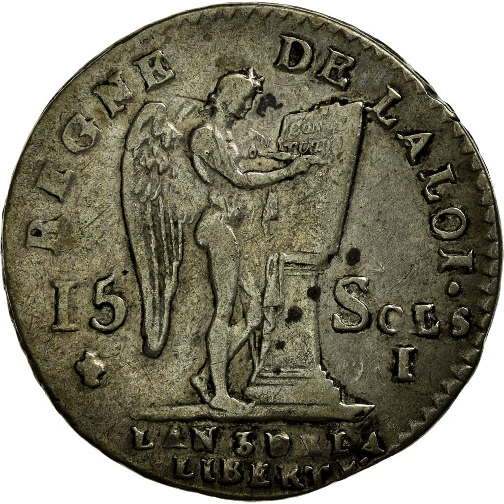 Moneta, Francia, Louis XVI, 15 sols françois, 15 Sols, 1/8 ECU, 1791, Limoges