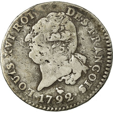Coin, France, Louis XVI, 30 sols françois, 30 Sols, 1792, Montpellier