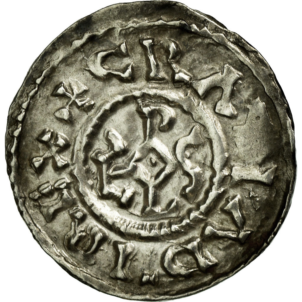 Münze, Frankreich, Charles le Chauve, Obol, 864-875, Rouen, VZ, Silber