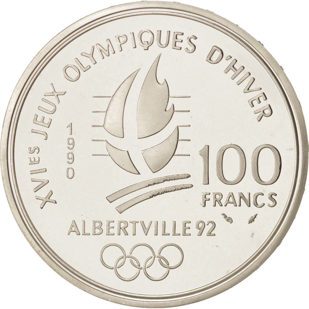 Coin, France, 100 Francs, 1990, MS(65-70), Silver, KM:984