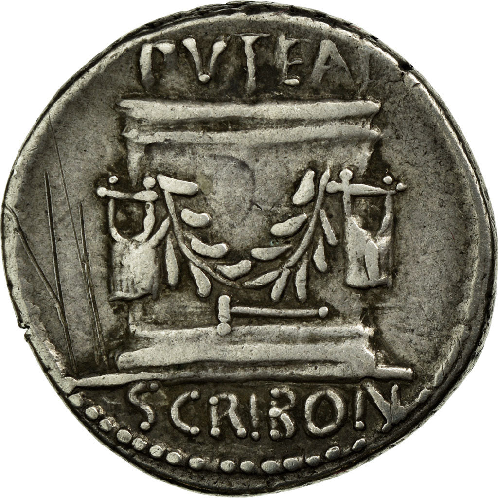 Coin, Scribonia, Denarius, 62 BC, Rome, AU(50-53), Silver, Crawford:416/1a