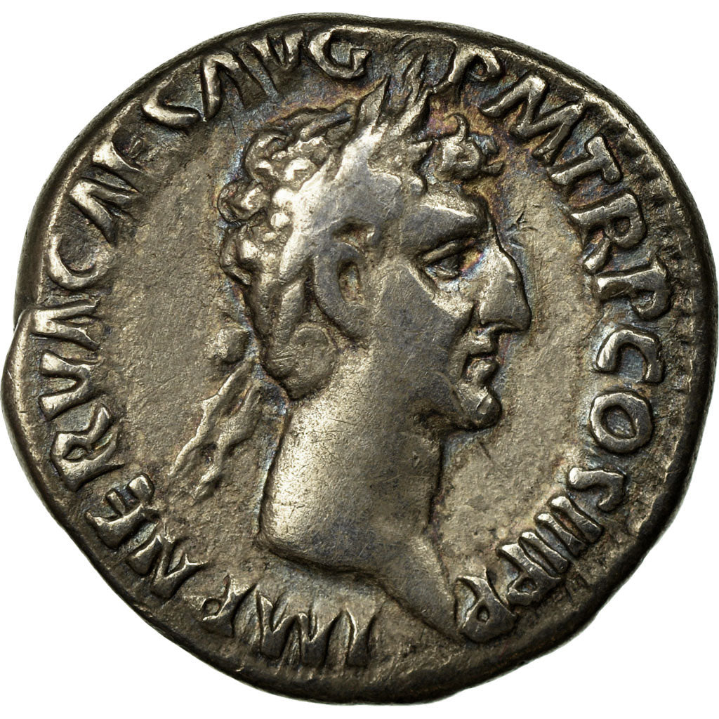 Coin, Nerva, Denarius, AD 97, Rome, AU(50-53), Silver, RIC:14