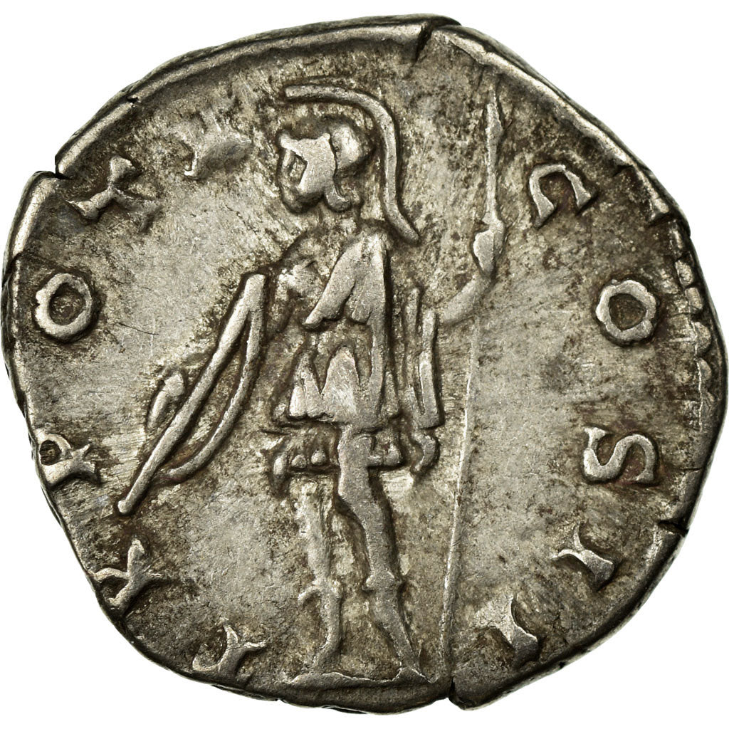 Coin, Marcus Aurelius, Denarius, 156, Rome, EF(40-45), Silver, RIC:468