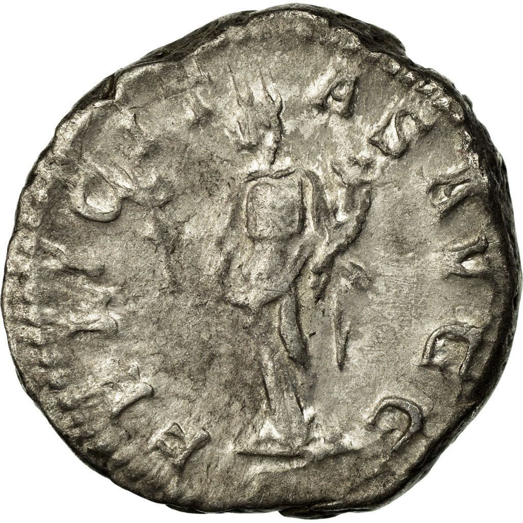 Coin, Geta, Denarius, 206-207, Rome, AU(50-53), Silver, RIC:8