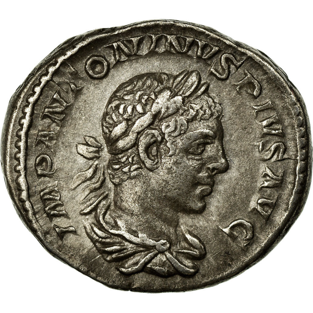 Coin, Elagabalus, Denarius, 220-222, Rome, AU(50-53), Silver, RIC:102