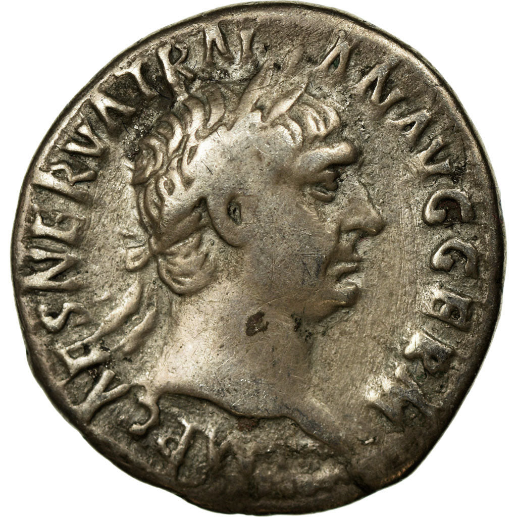Moneta, Trajan, Denarius, 98-99, Rome, EF(40-45), Srebro, RIC:10