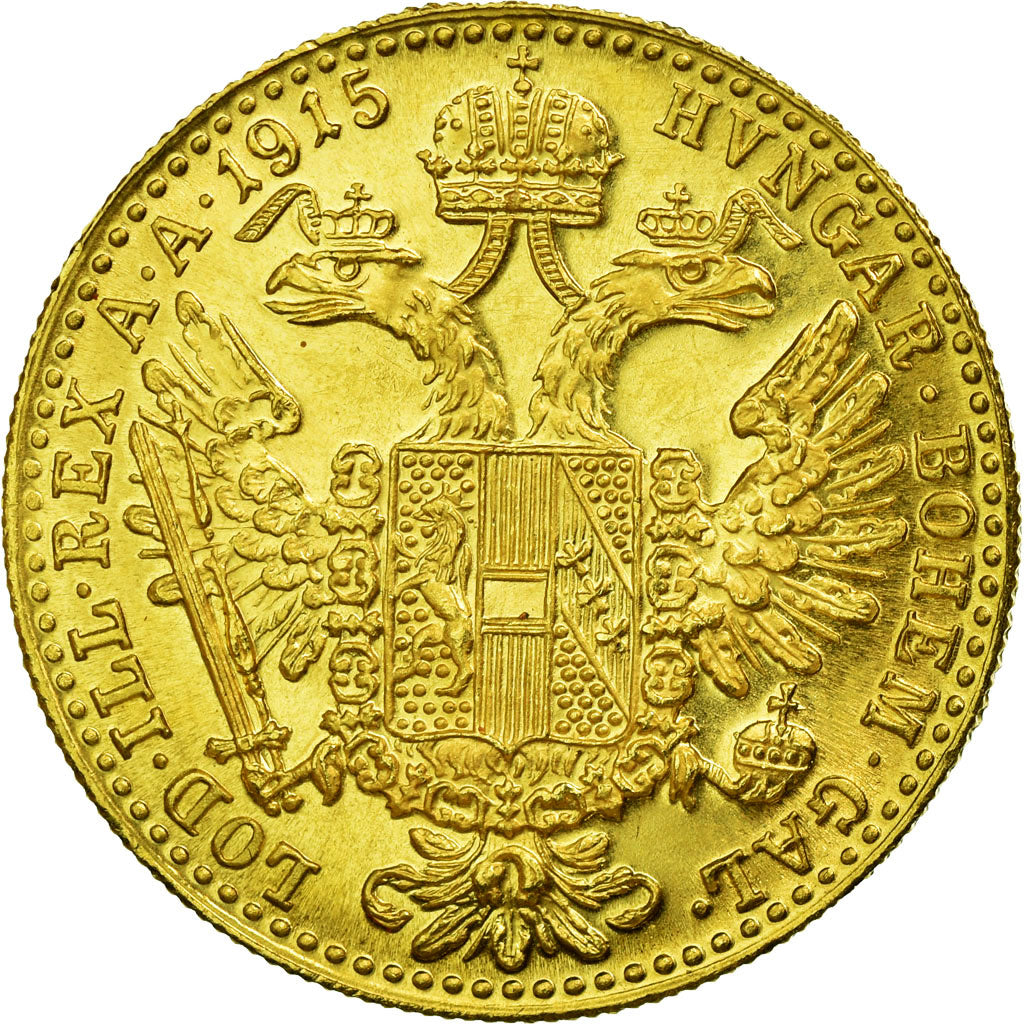 Coin, Austria, Franz Joseph I, Ducat, 1915, Official restrike, MS(64), Gold