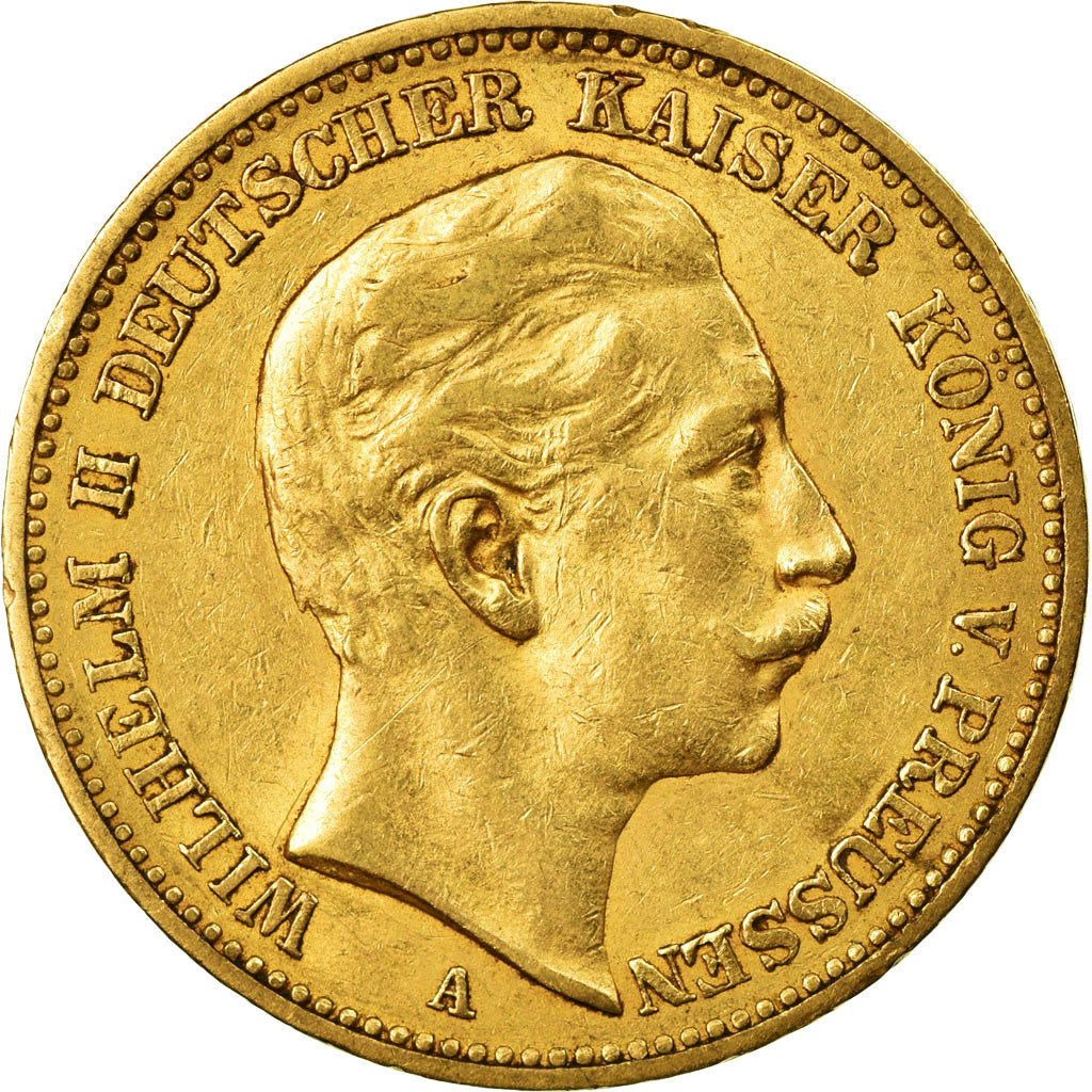 Moneda, Estados alemanes, PRUSSIA, Wilhelm II, 20 Mark, 1895, Berlin, MBC, Oro