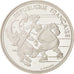 France, Albertville, 100 Francs, 1991, Hockey players, MS, Silver, KM:993