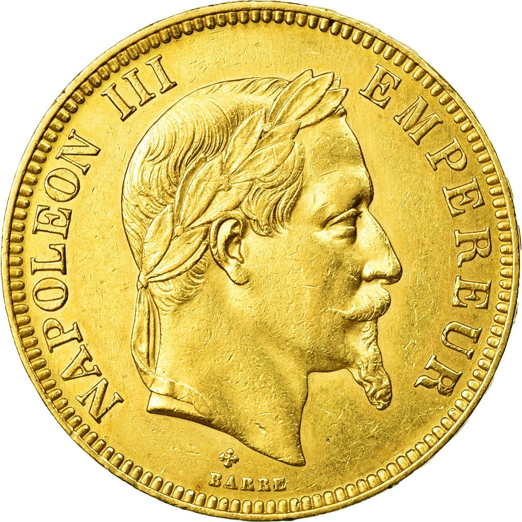 Moeda, França, Napoleon III, Napoléon III, 100 Francs, 1869, Strasbourg